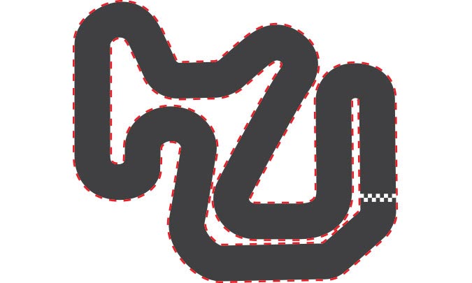 Houston track map